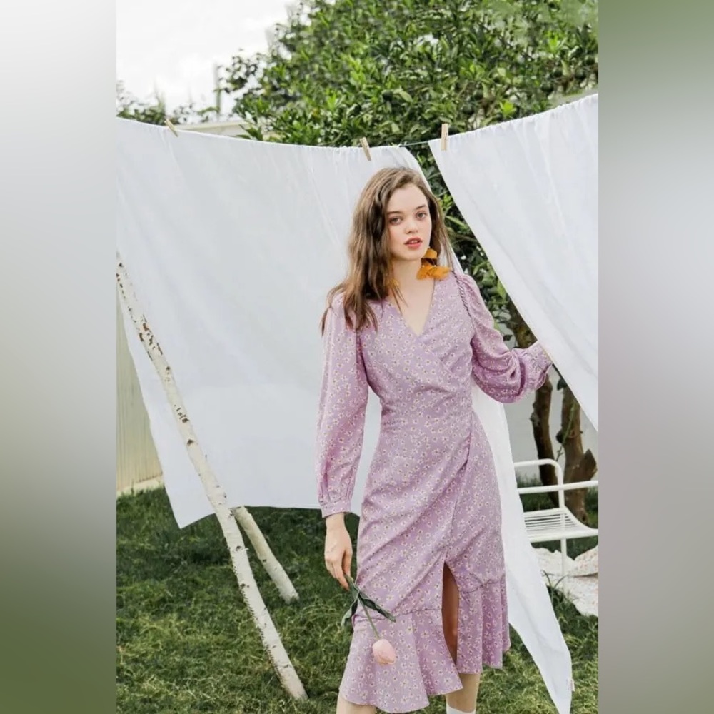 petite studio lilac birkin dress